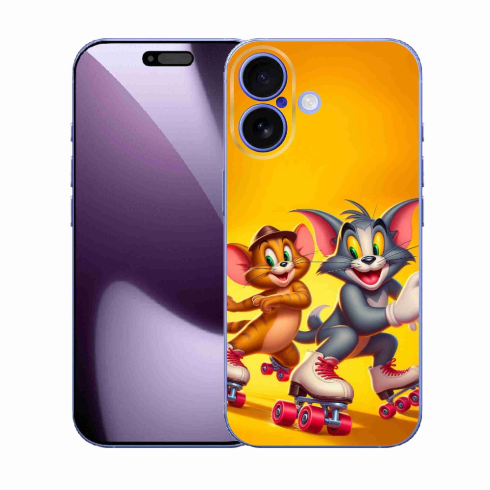 Zselés borítás mmCase iPhone 17 készülékhez - tom and jerry