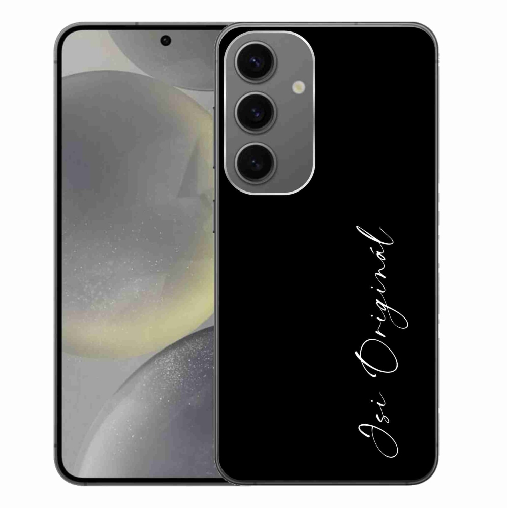 Gél borítás mmCase Samsung Galaxy S24+ - te vagy az eredeti fekete háttér