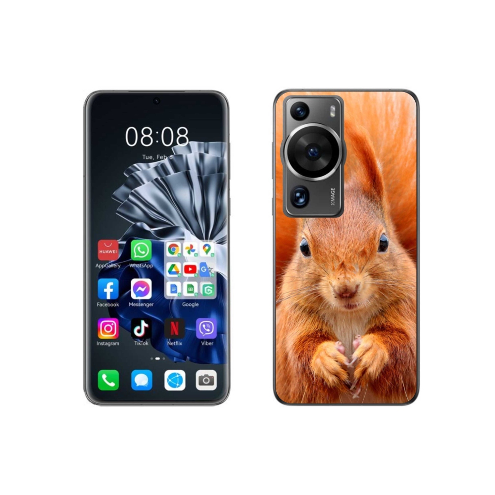 Zselés borítás mmCase a Huawei P60 Pro készülékhez - mókus