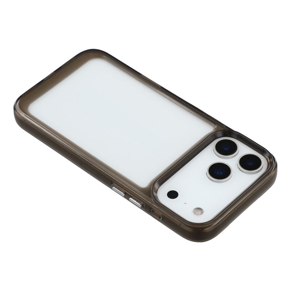 Gél tok fix hátlappal iPhone 17 Pro Max készülékhez - fekete