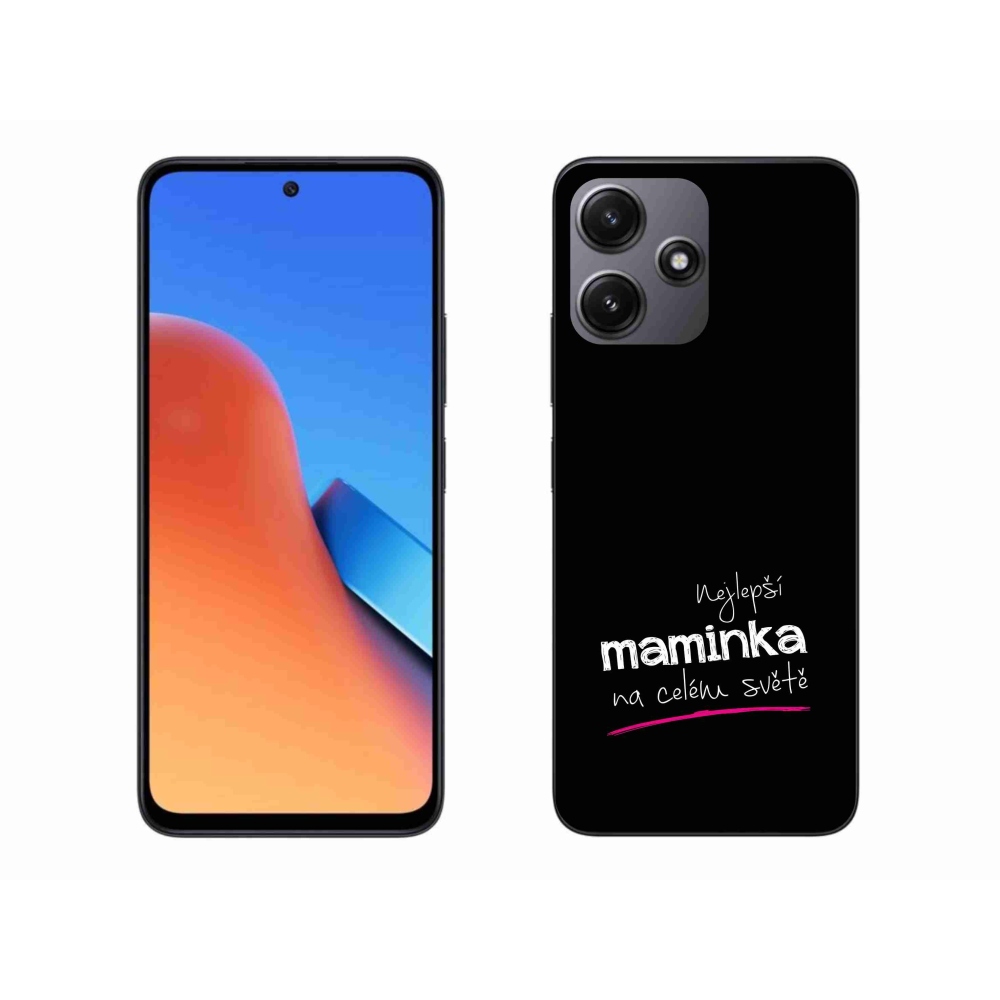 Gél borító mmCase a Xiaomi Redmi 12 5G - legjobb anya 4 fekete háttérrel