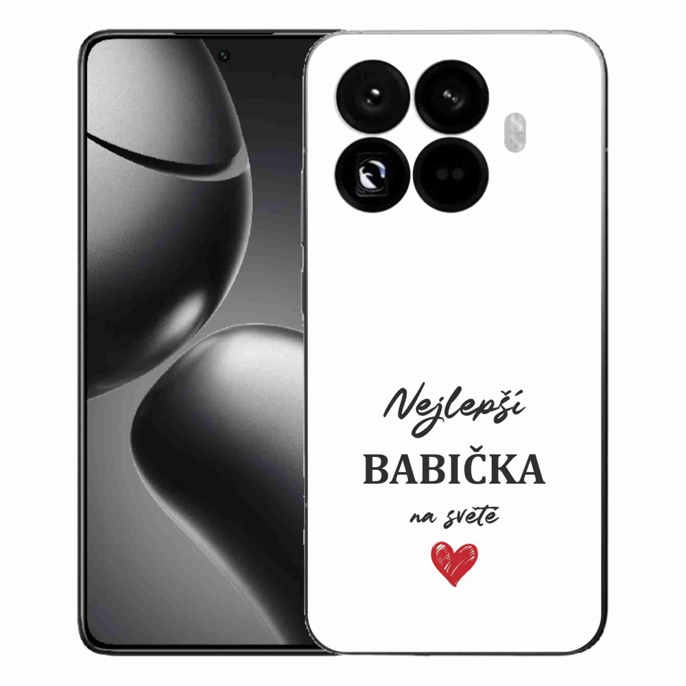 Gél borítás mmCase a Xiaomi 15T Pro - Best Grandma 1 fehér háttérrel