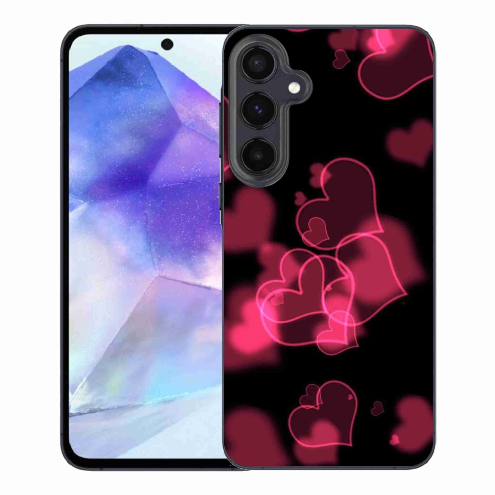 Gél védőhuzat mmCase Samsung Galaxy A55 5G - piros szívek