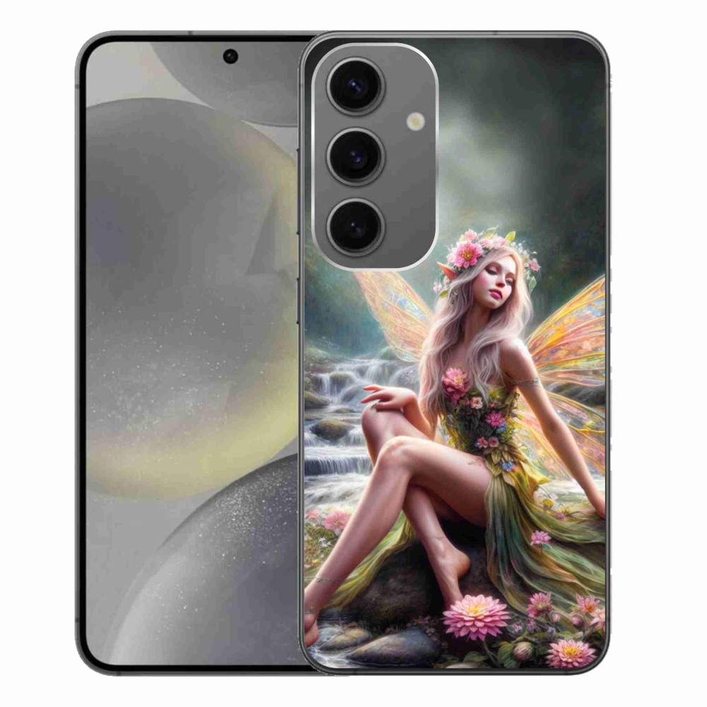 Zselés borítás mmCase Samsung Galaxy S24+ - pillangó nő 1