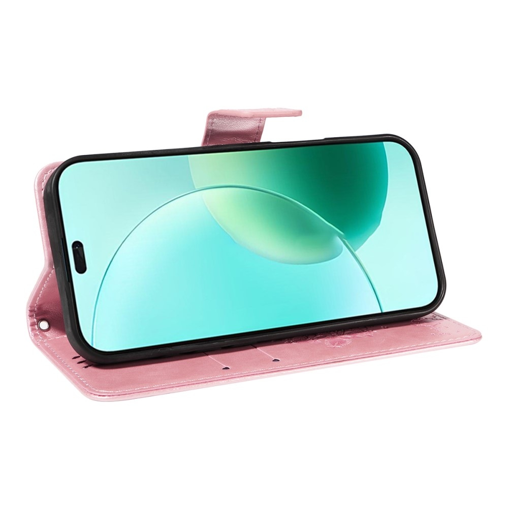 Fák könyvtáska Honor 400 Lite-hoz - rózsaarany