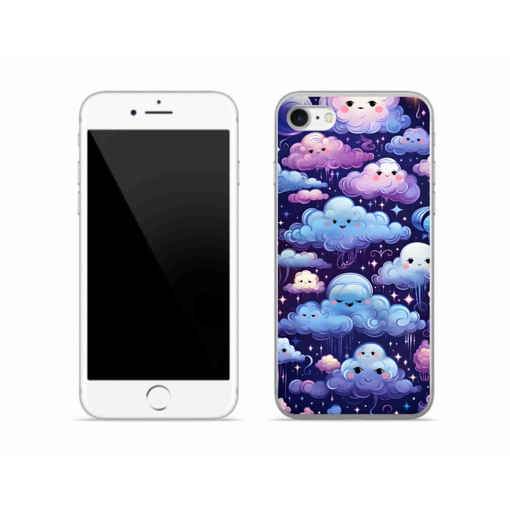 Zselés borítás mmCase iPhone SE (2020) - felhők