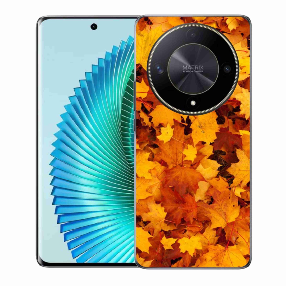 Gél borítás mmCase a Honor Magic 6 Lite 5G számára - juharlevelek