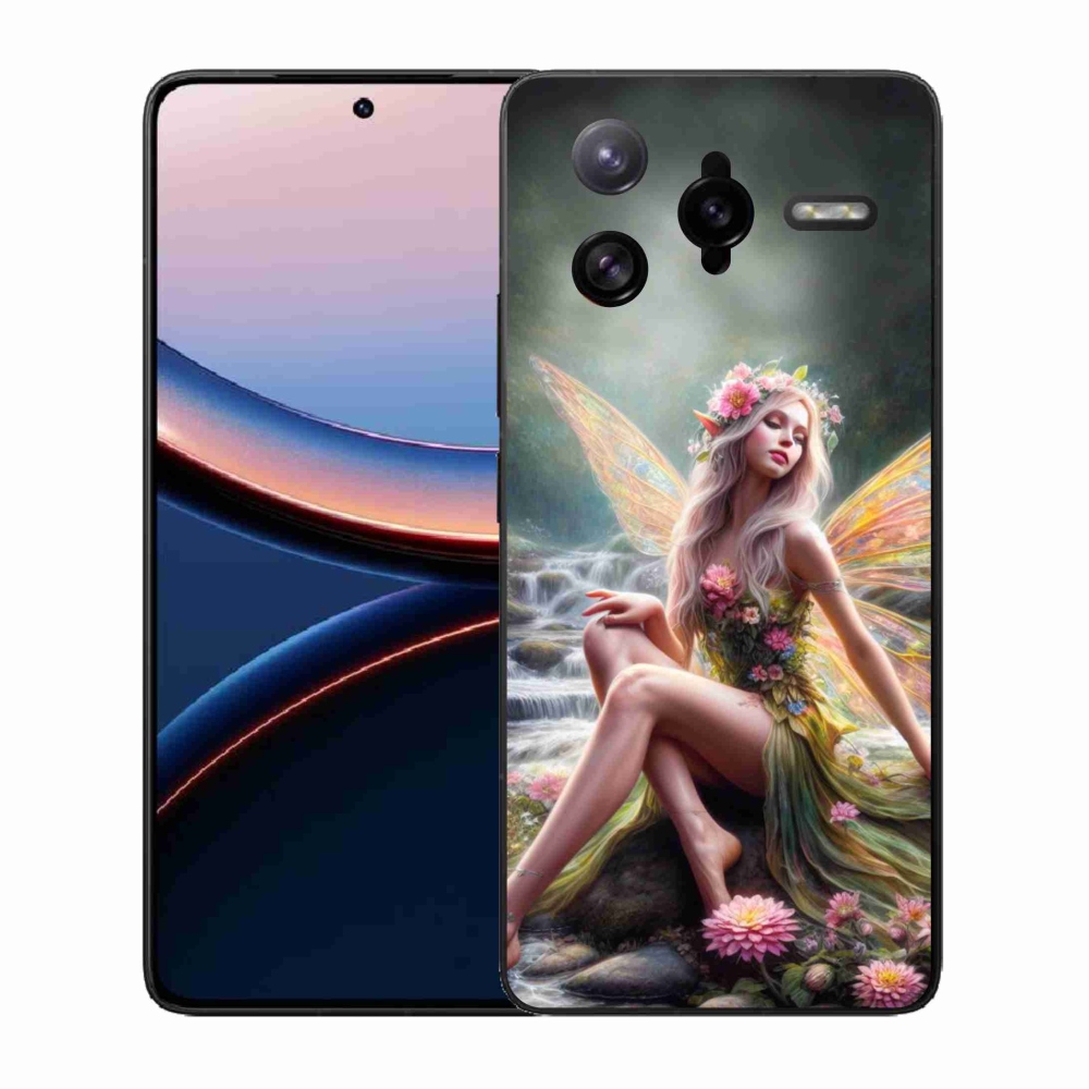 Gél borítás mmCase a Xiaomi Poco F7 Ultra - pillangó nőhöz 1