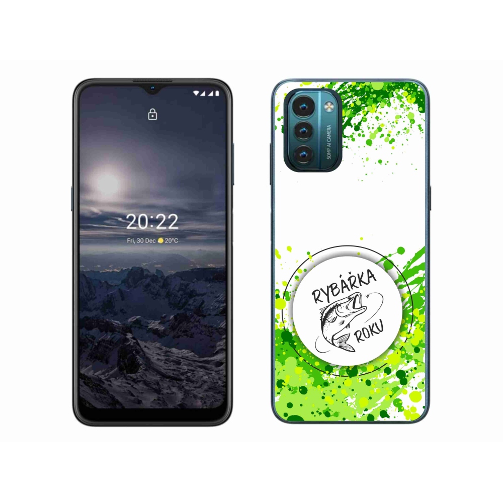 Zselés borítás mmCase a Nokia G11/G21 készülékhez - az év halászának fehér háttere