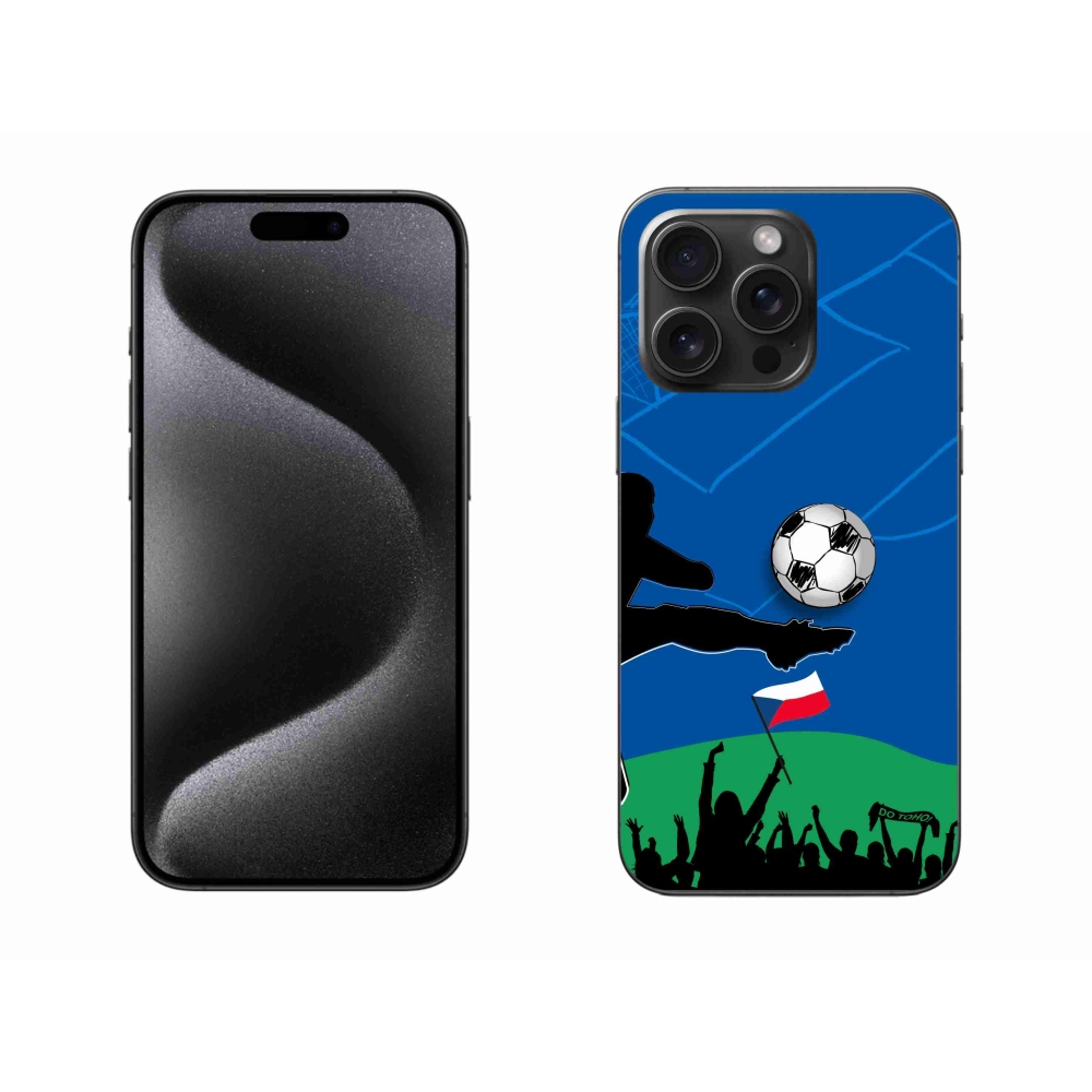 Zselés borítás mmCase iPhone 15 Pro Max készülékhez - futballszurkolók számára