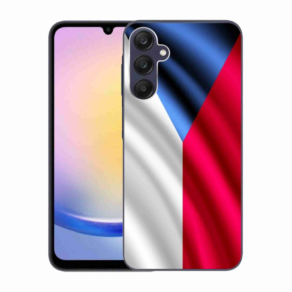 Zselés borítás mmCase Samsung Galaxy A25 5G - cseh zászlóhoz