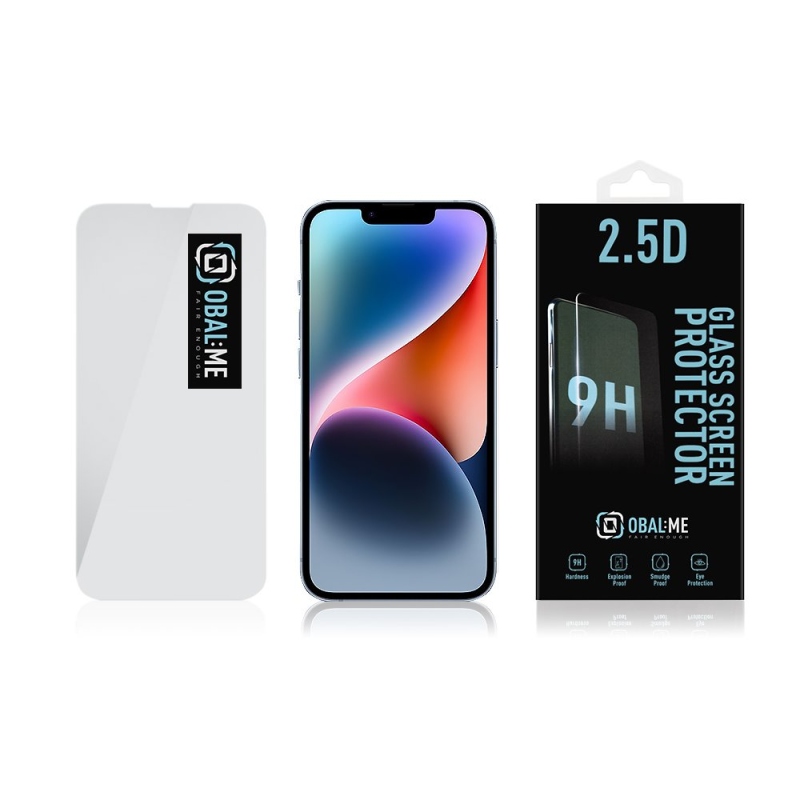 Cover:Me 2.5D edzett üveg Apple iPhone 13/13 Pro/14/16e/17e Clear iPhone 13/13 Pro/14/16e/17e átlátszóhoz