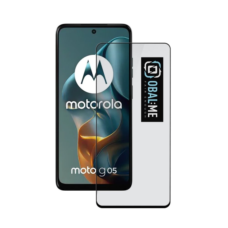CSOMAG:ME 5D edzett üveg Motorola G05/E15 Fekete