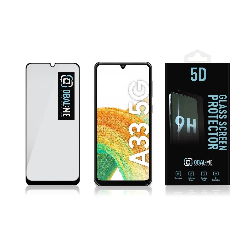 Cover:Me 5D edzett üveg a Samsung Galaxy A33 5G Fekete számára