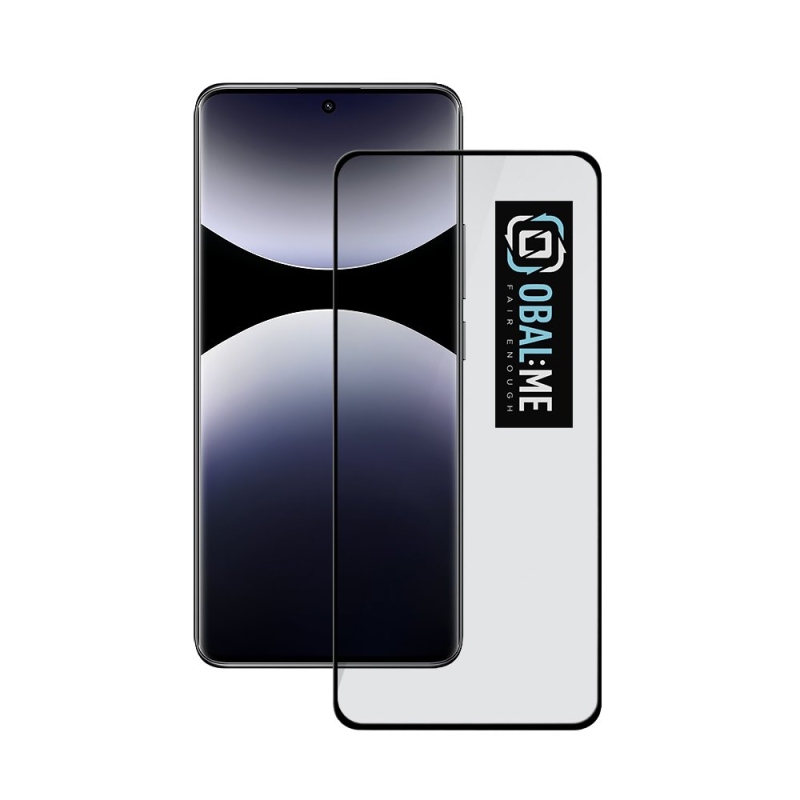 CSOMAG:ME 5D edzett üveg Xiaomi Redmi Note 14 Pro 4G/5G/Poco X7 5G Fekete