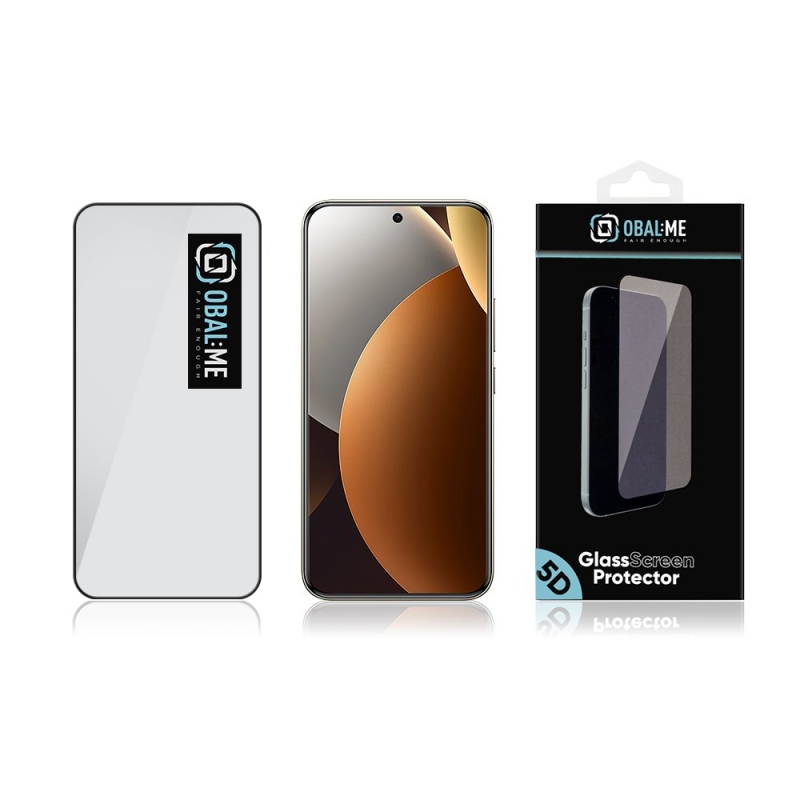 CSOMAG:ME 5D edzett üveg Xiaomi Redmi Note 15 Pro+ 5G/Poco M8 Pro 5G Fekete