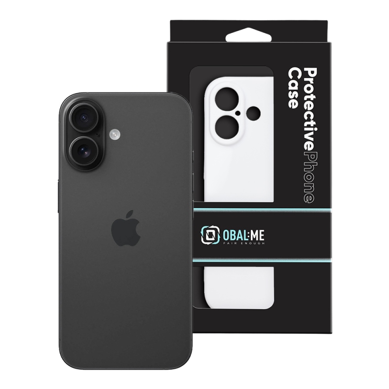 TOK: ME Glossy tok az Apple iPhone 16-hoz, fehér
