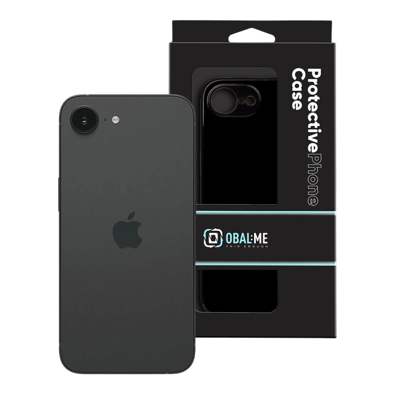TOK: ME Glossy tok az Apple iPhone 16e/17e-hez, fekete
