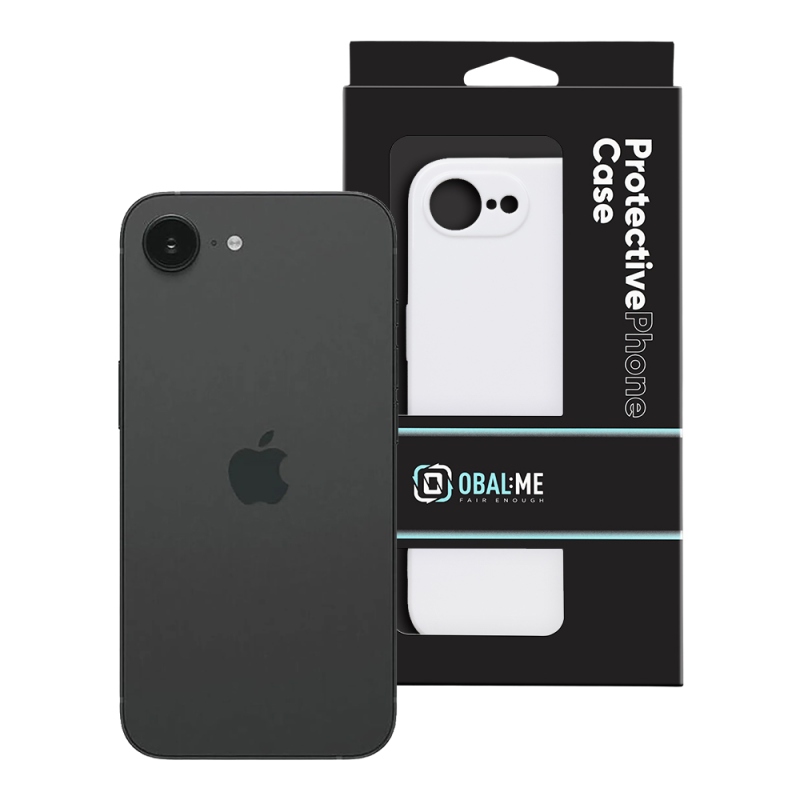 TOK: ME Glossy tok az Apple iPhone 16e/17e-hez, fehér