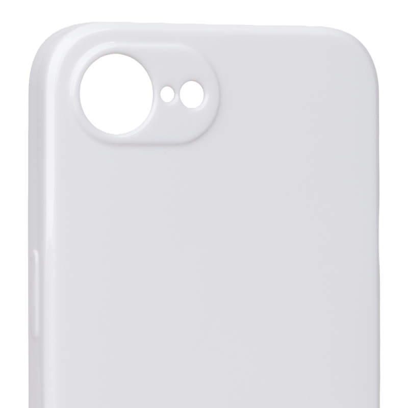 TOK: ME Glossy tok az Apple iPhone 16e/17e-hez, fehér