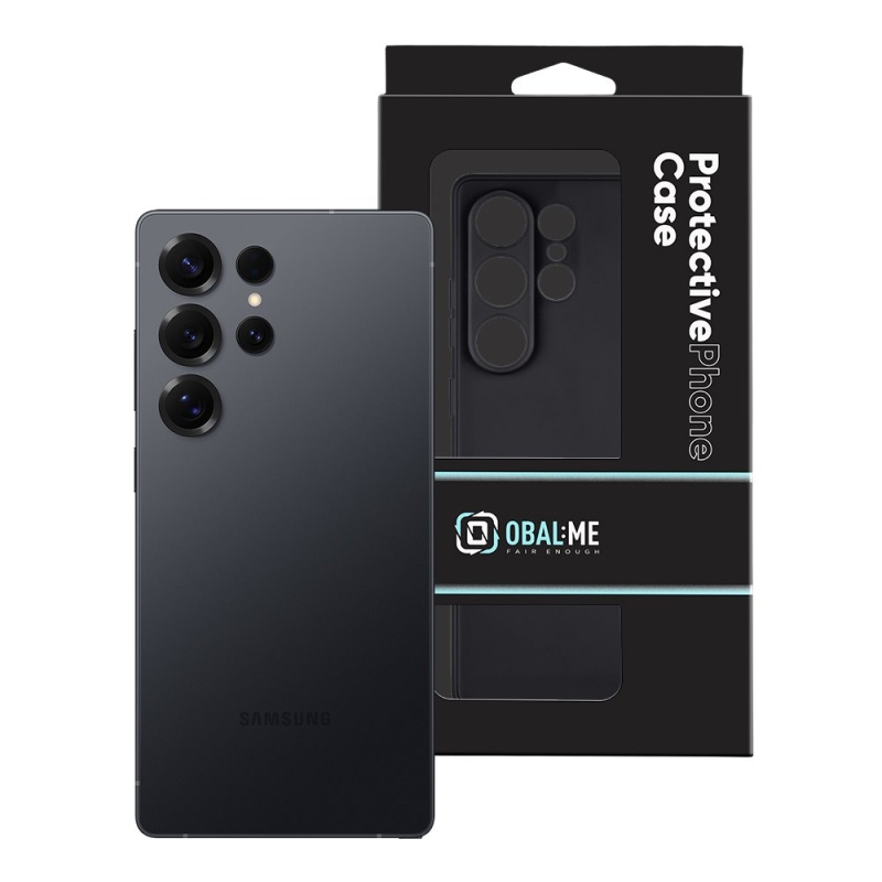 Borító:ME matt TPU borító a Samsung Galaxy S25 Ultra Black számára