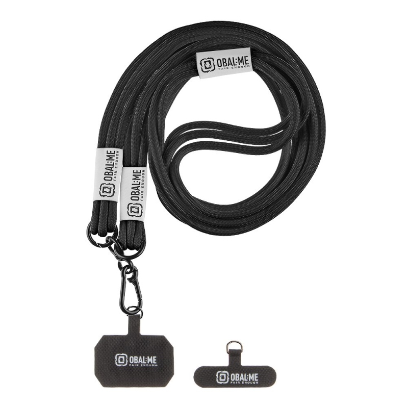 BORÍTÓ: ME NeckTag Trio telefonszíj, fekete