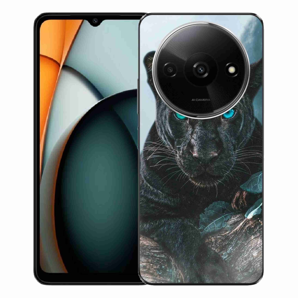 Gél borítás mmCase a Xiaomi Redmi A3-hoz - fekete párduc