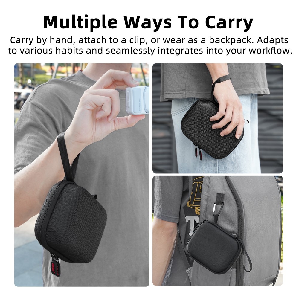 BRDRC tárolótok Insta360 GO Ultra Standard Edition készülékhez karabinerrel