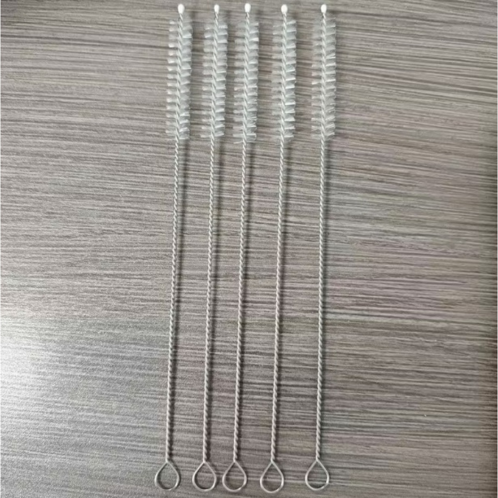 5 darabos szívószálas tisztítókefe készlet rozsdamentes acél nyéllel