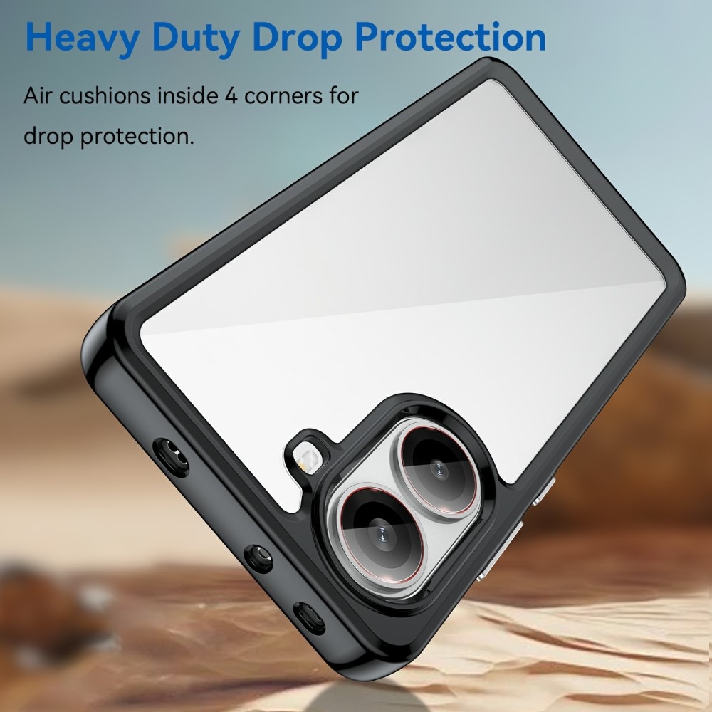 Gél tok fix hátlappal a Xiaomi Poco X7 Pro 5G készülékhez - fekete