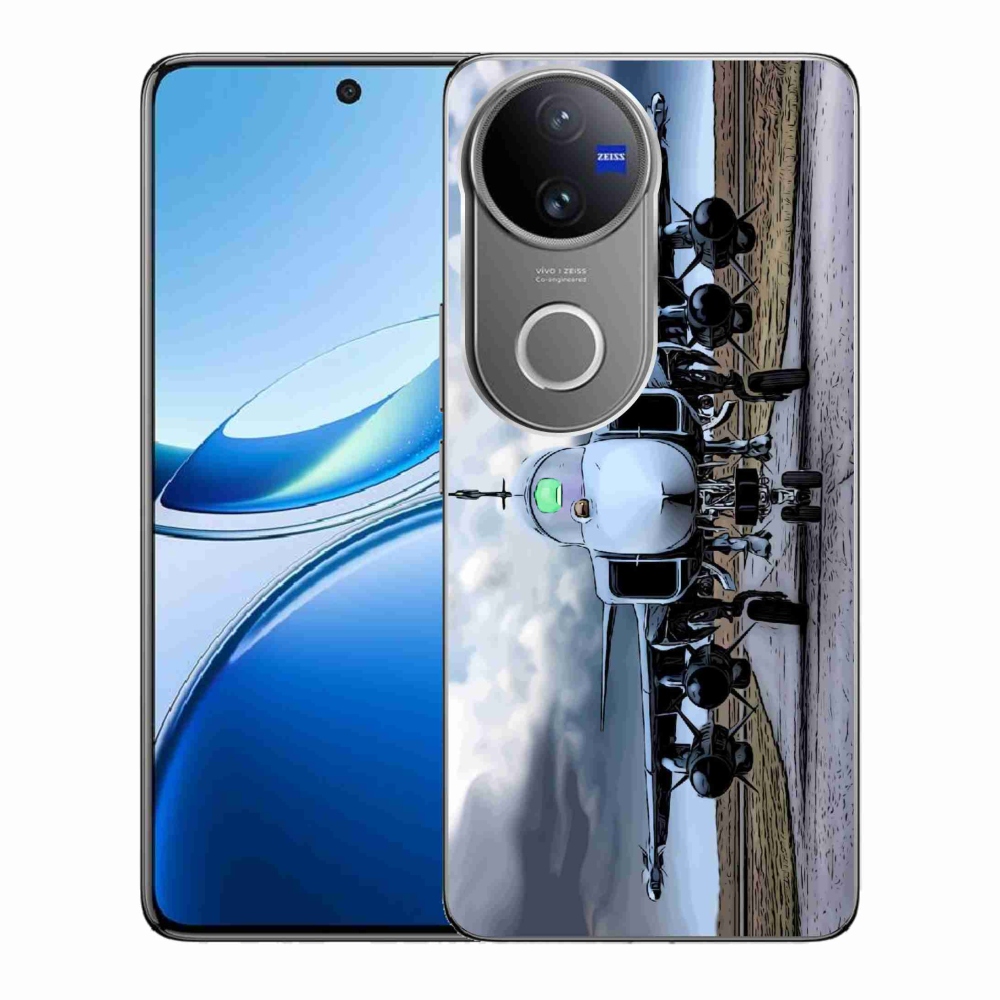 Zselés borítás mmCase a Vivo V50 5G-hez - katonai repülőgépekhez