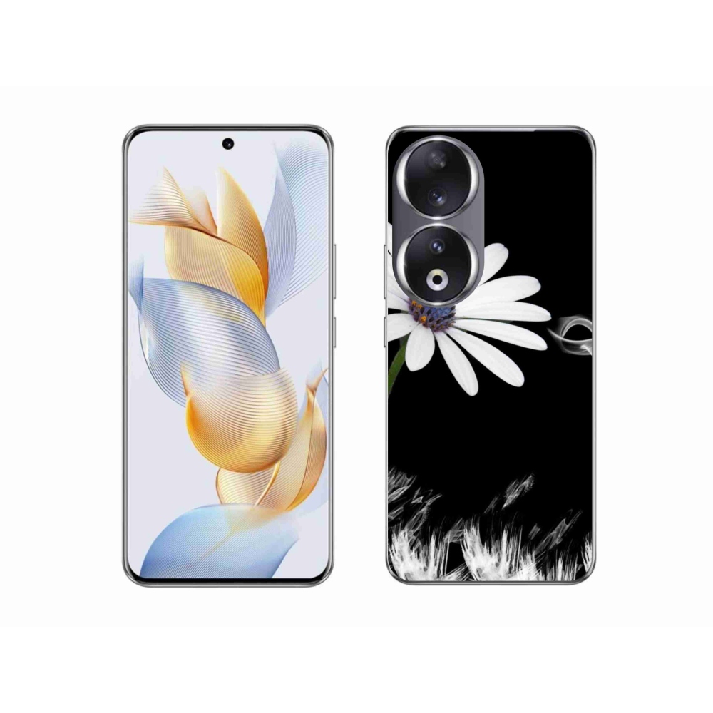Zselés borító mmCase a Honor 90-hez - fehér virág