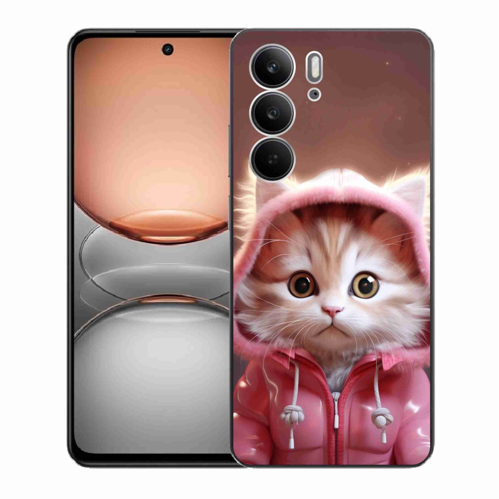 Gél borító mmCase a Realme C75 készülékhez - aranyos cica 3