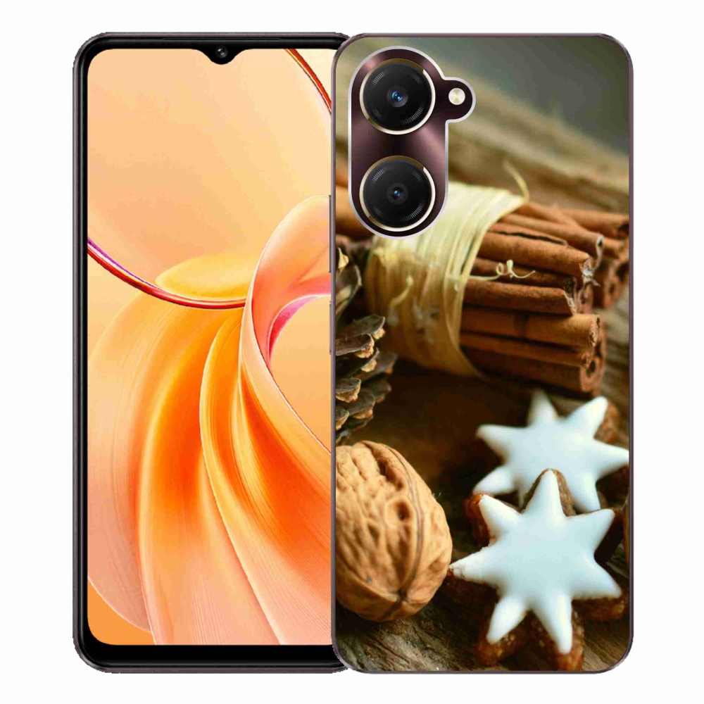 Gél borítás mmCase a Vivo Y28s 5G-hez - fahéj és mézeskalács