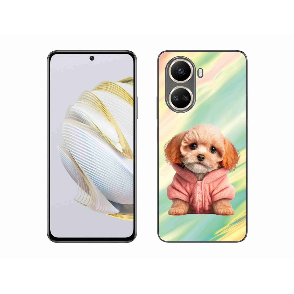 Gél borítás mmCase a Huawei Nova 10 SE számára - pulóveres kiskutya