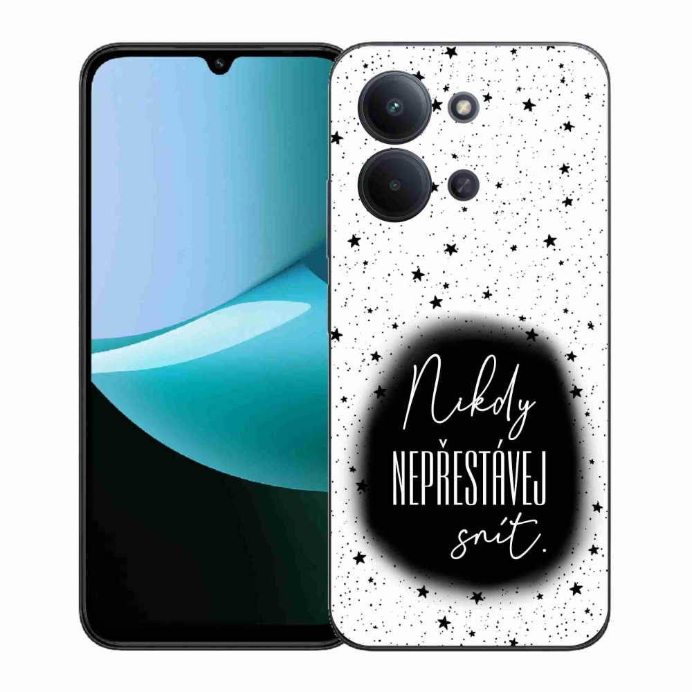 Gél borítás mmCase a Xiaomi Redmi 15C 4G (171mm)/Poco C85 4G (171mm) - idézet 1 fekete és fehér háttérrel