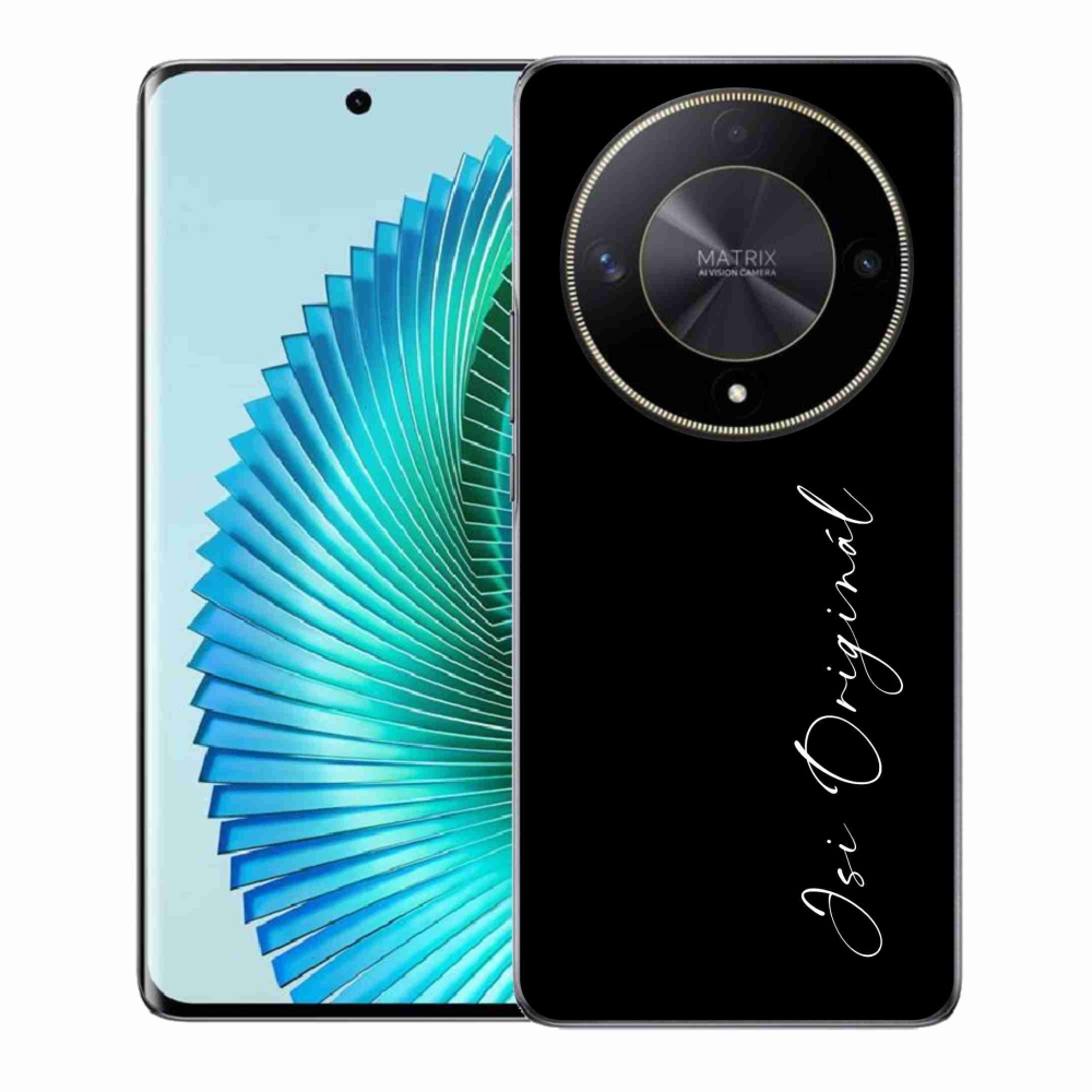 Gél borító mmCase a Honor Magic 6 Lite 5G számára - te vagy az eredeti fekete háttér