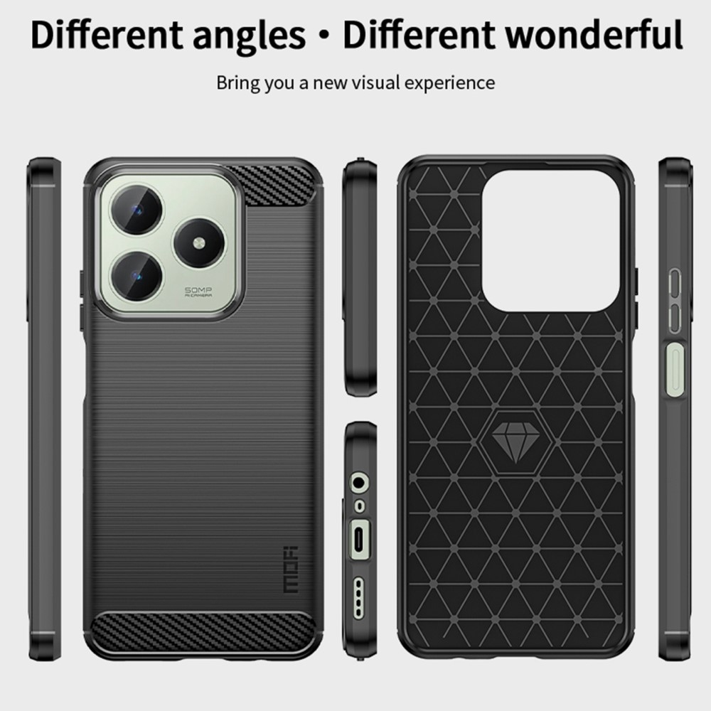 Szénálló zselés tok a Realme C61/C63 készülékhez - fekete