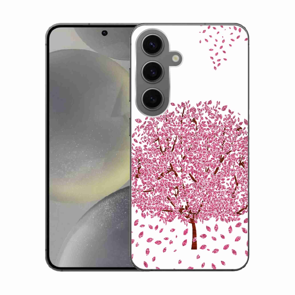 Gél borítás mmCase Samsung Galaxy S24 készülékhez - rajzfilmfa levelekkel