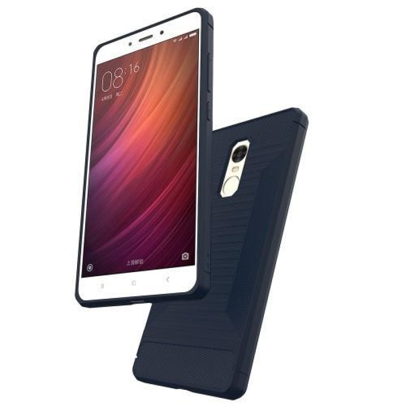 Tartós zselés tok csiszolással a Xiaomi Redmi Note 4X-re - kék