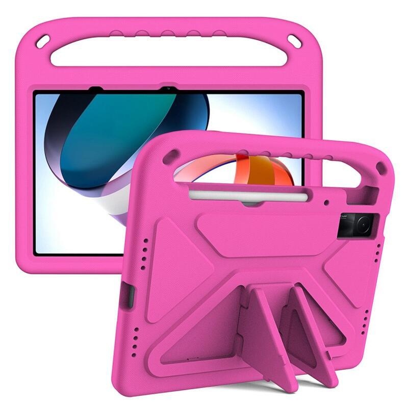 Tartós borító fogantyúval a Xiaomi Redmi Pad 10.6 tablethez - rózsaszínű