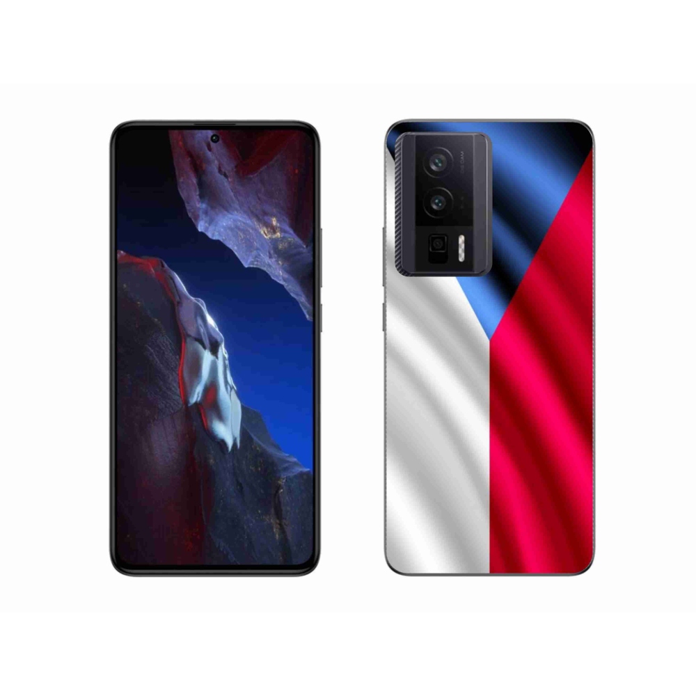 Gél borítás mmCase a Xiaomi Poco F5 Pro számára - cseh zászló