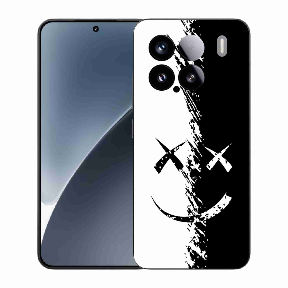 Gél borító mmCase a Xiaomi 15-öshöz - fekete-fehér mosolygó