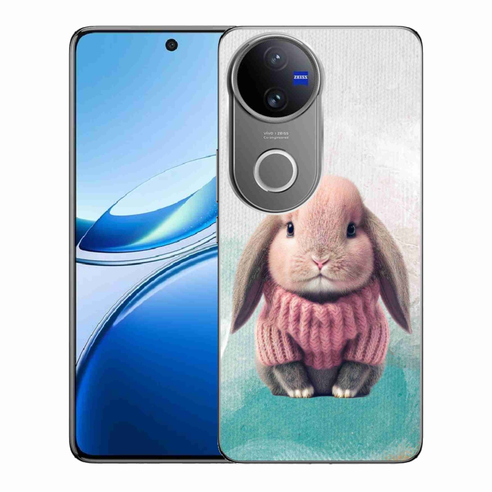 Zselés borítás mmCase a Vivo V50 5G készülékhez - nyúl pulóverben