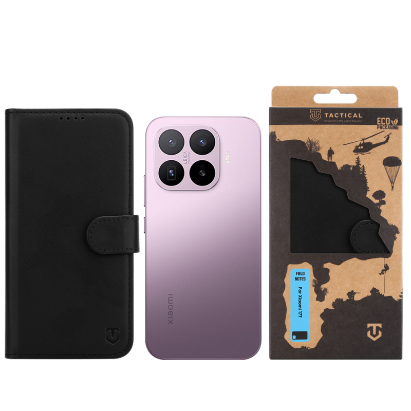 Tactical Field Notes a Xiaomi 17T-hez, fekete