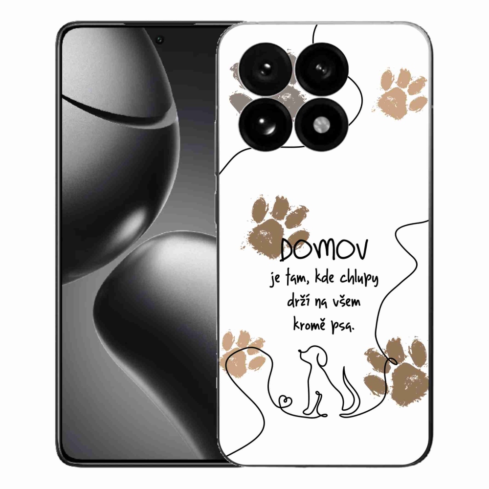 Gél borító mmCase a Xiaomi 15T-hez - kutya motívum fehér háttérrel