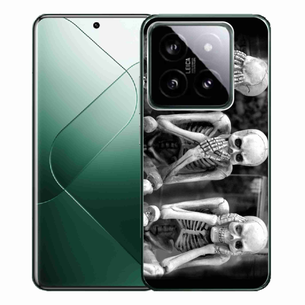 Gél borítás mmCase a Xiaomi 14 Pro számára - csontvázak