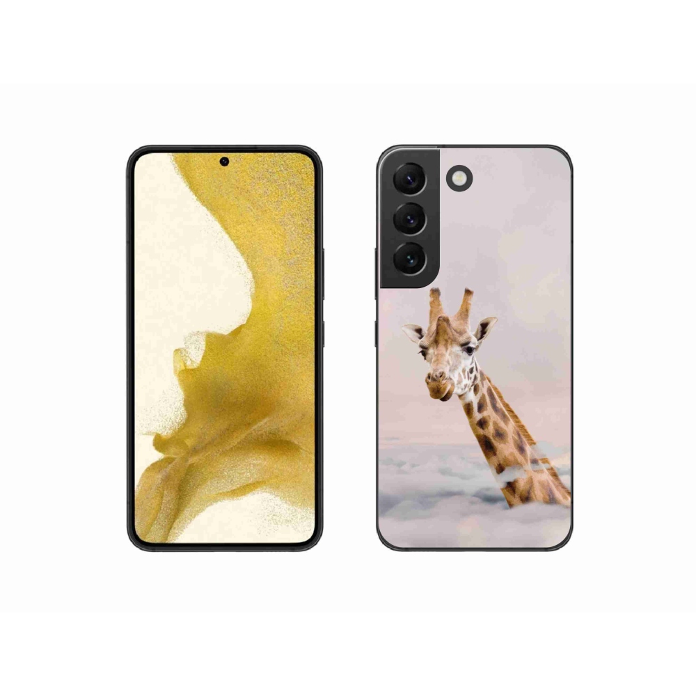 Zselés borítás mmCase Samsung Galaxy S22 5G - zsiráf a felhők között