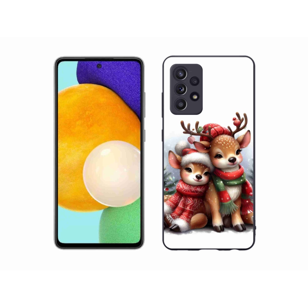 Zselés borítás mmCase Samsung Galaxy A52/A52 5G - karácsonyi rénszarvas