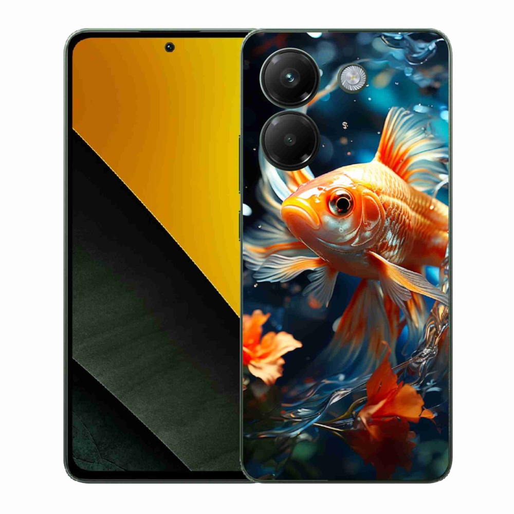 Gél borítás mmCase a Xiaomi Poco M7 Pro 5G számára - hal